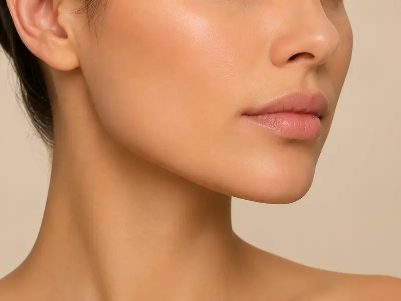 Contorno facial definido após harmonização